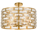 Crystorama Meridian 6 Light Antique Gold Chandelier Antique Gold
