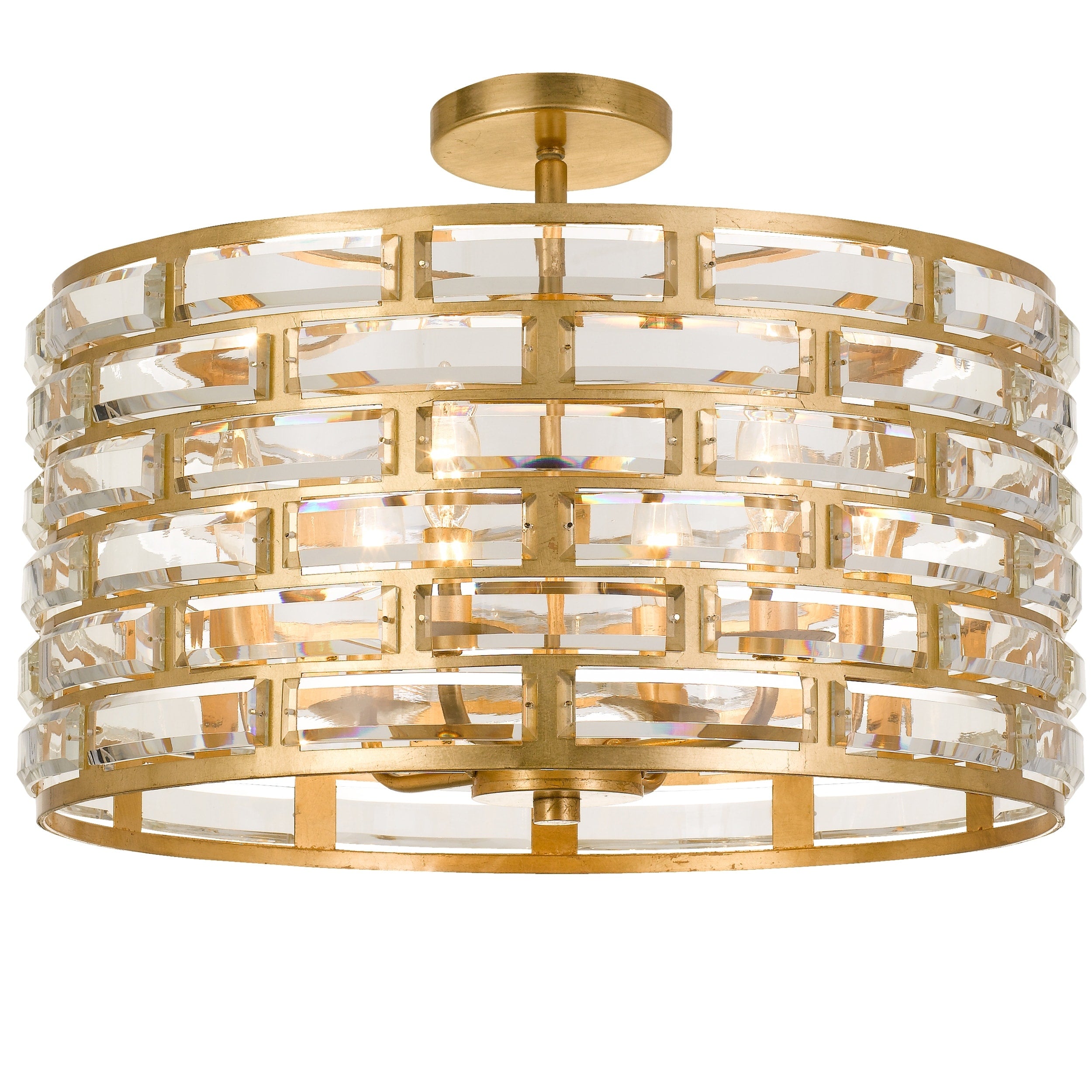 Crystorama Meridian 6 Light Antique Gold Chandelier Antique Gold