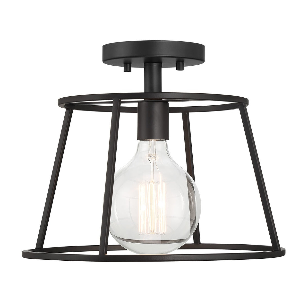 Meridian M60081 13 Wide Semi Flush Ceiling Fixture