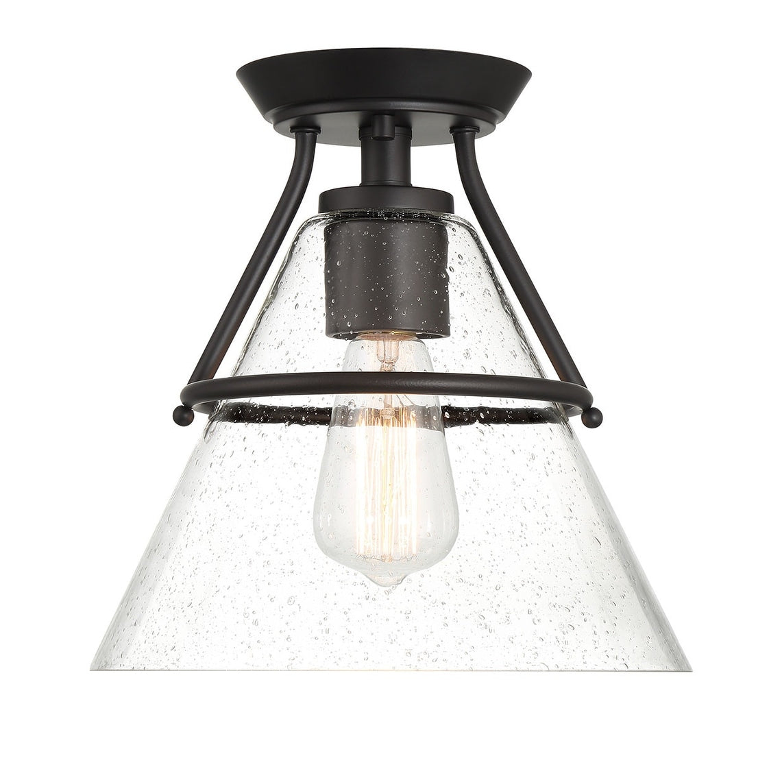 Meridian M60083 10 Wide Semi Flush Ceiling Fixture