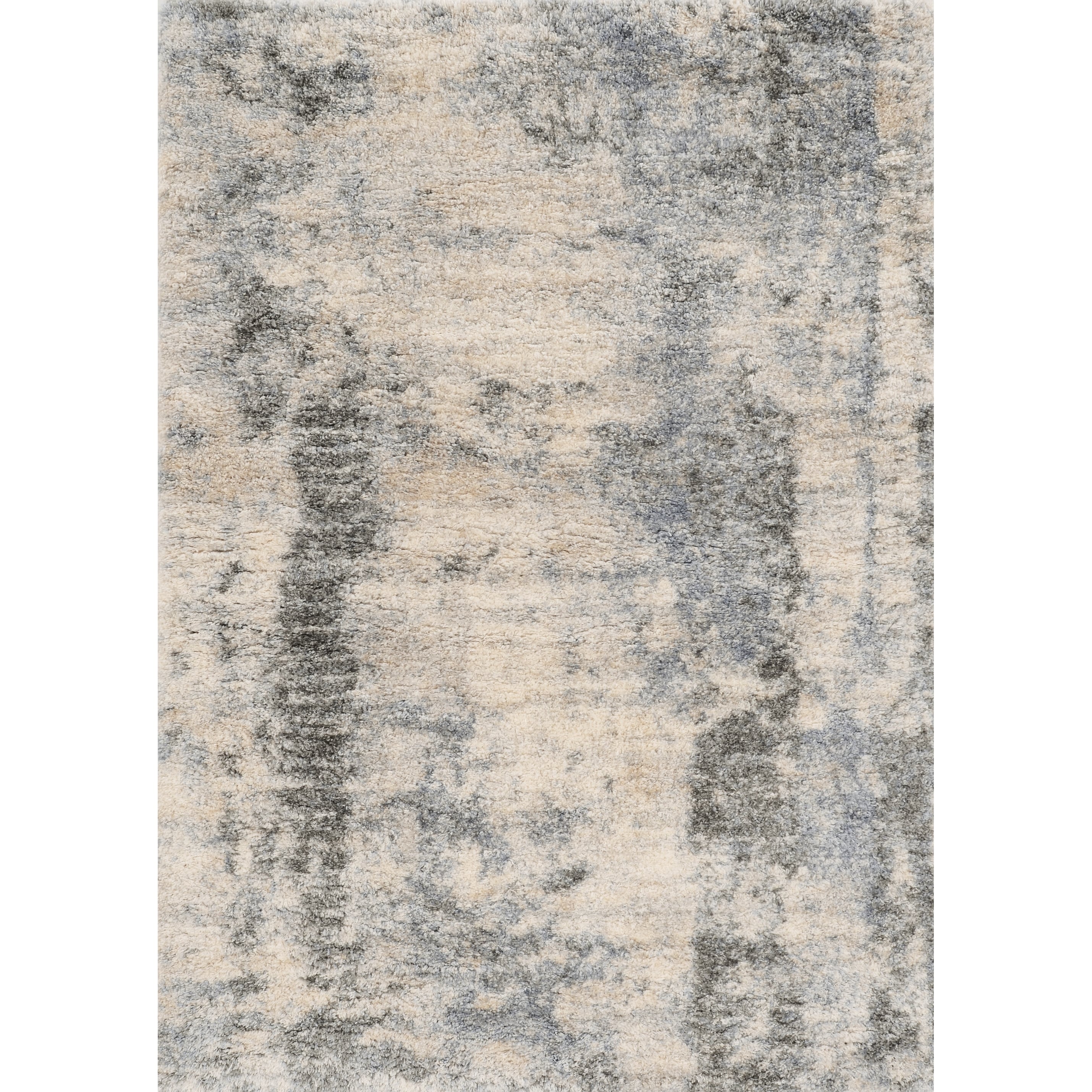 Merino Ivory Blue Palette Area Rug