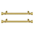 Meriville 1 Inch Diameter Side Curtain Rod Set With End Cap Finials
