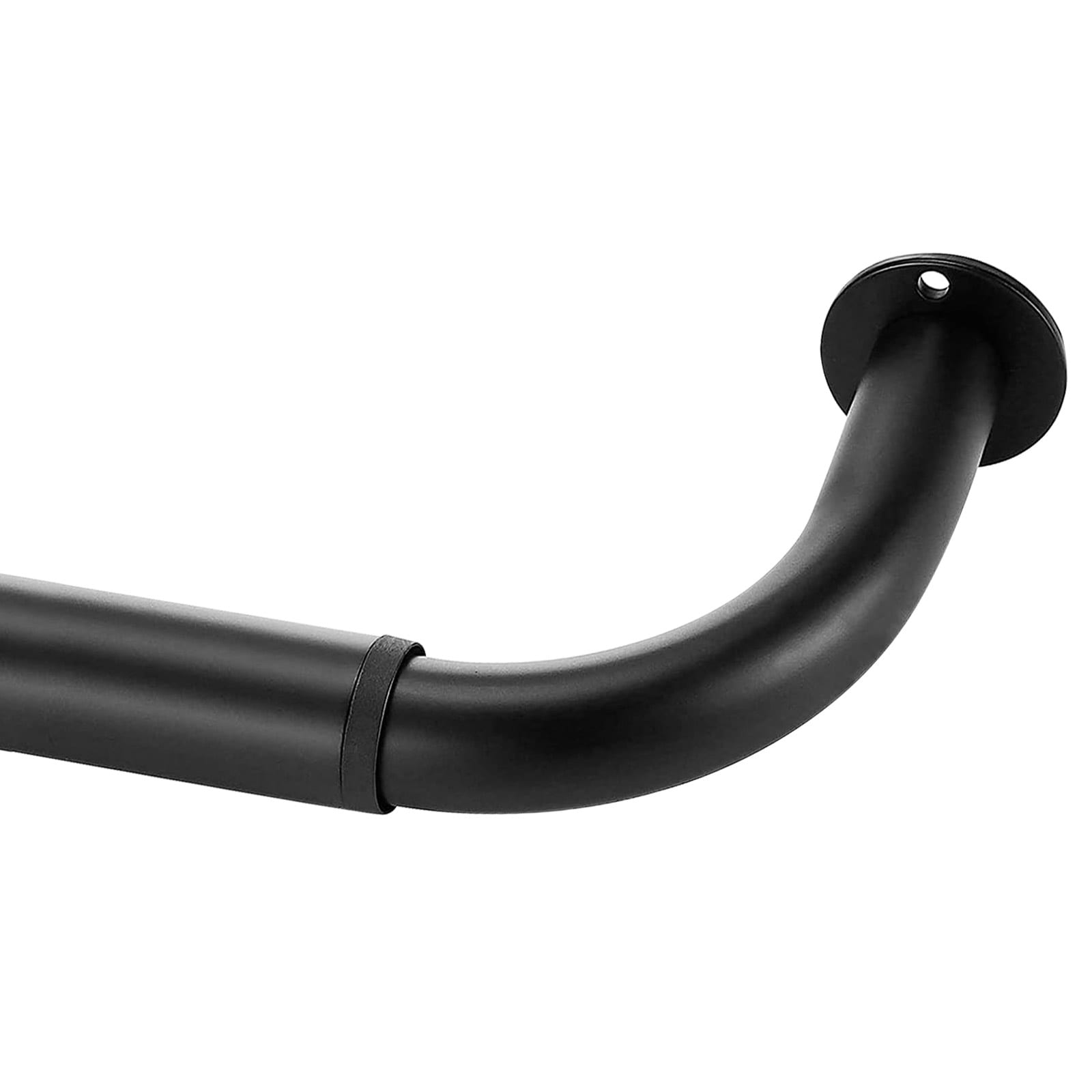Meriville 1 Inch Diameter Wrap Around Blackout Curtain Rod Round Base