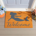 Mermaid Coral Sea Welcome Coir Door Mat 36 X 24 36 X 24