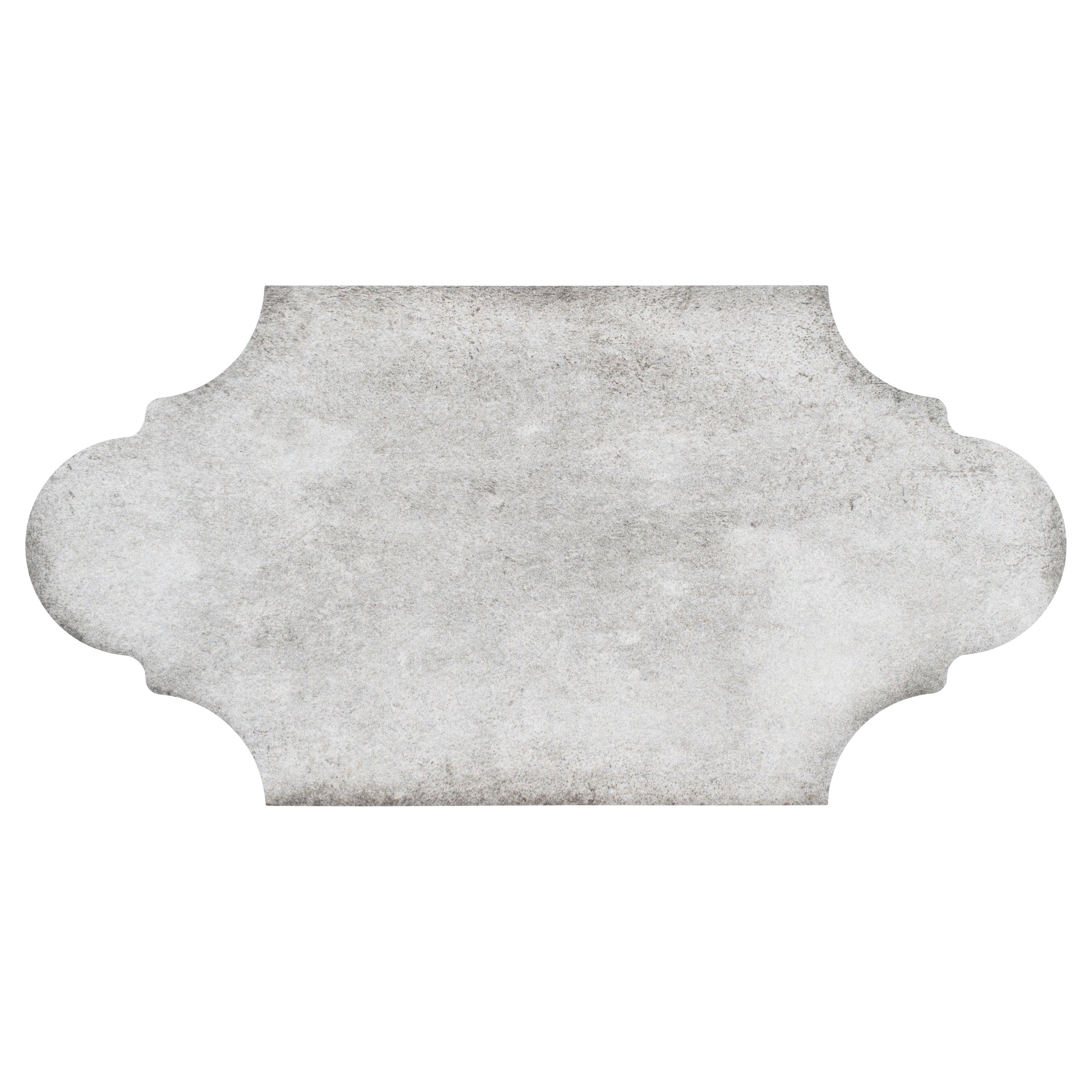 Somertile 6.375X12.875 Inch Almeria Provenzal Grey Porcelain Floor And Wall Tile 20 Tiles 9.43 Sqft.