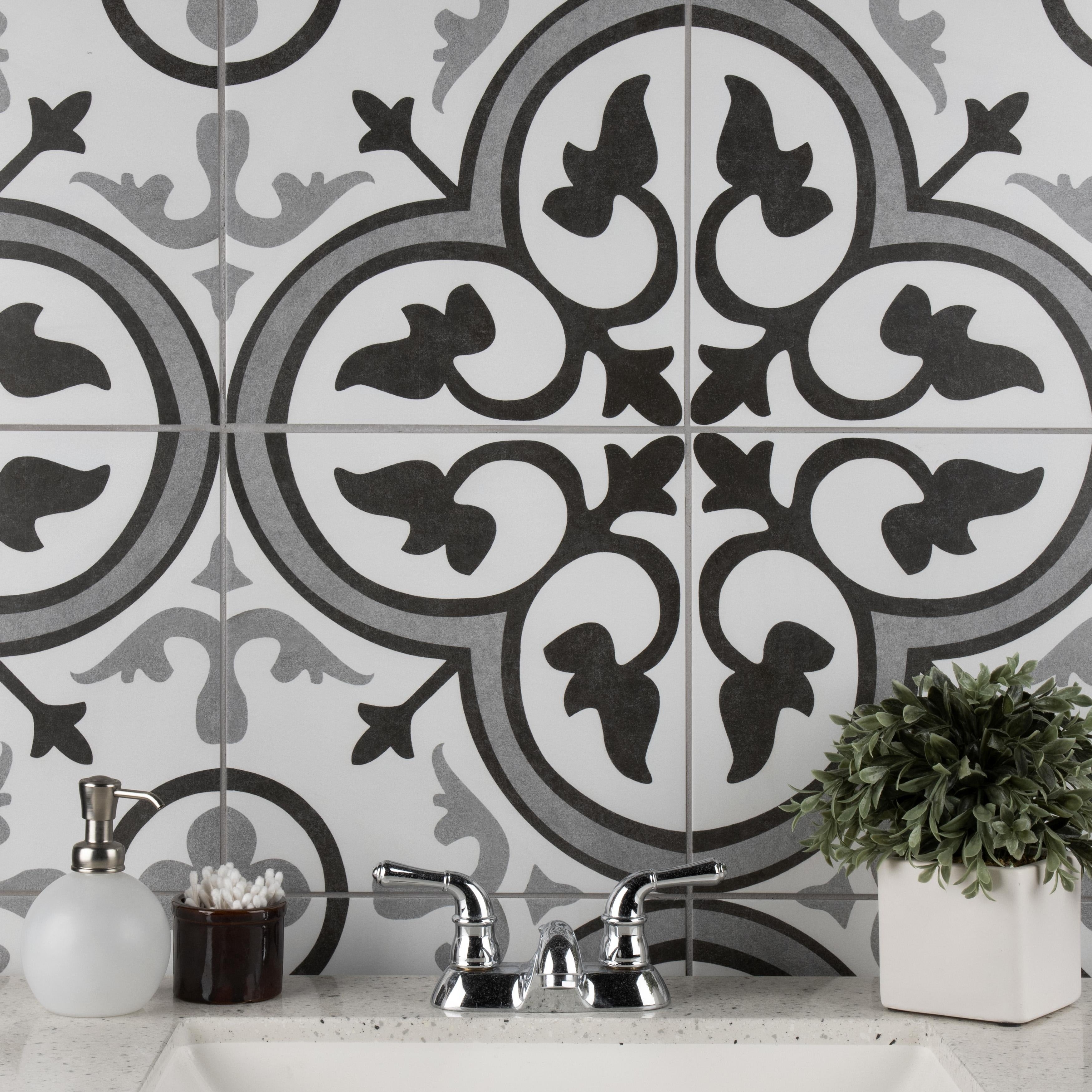 Somertile Amberes Ii 13 In. X 13 In. X 8Mm Ceramic Floor And Wall Tile 13 Tiles 15.85 Sqft.
