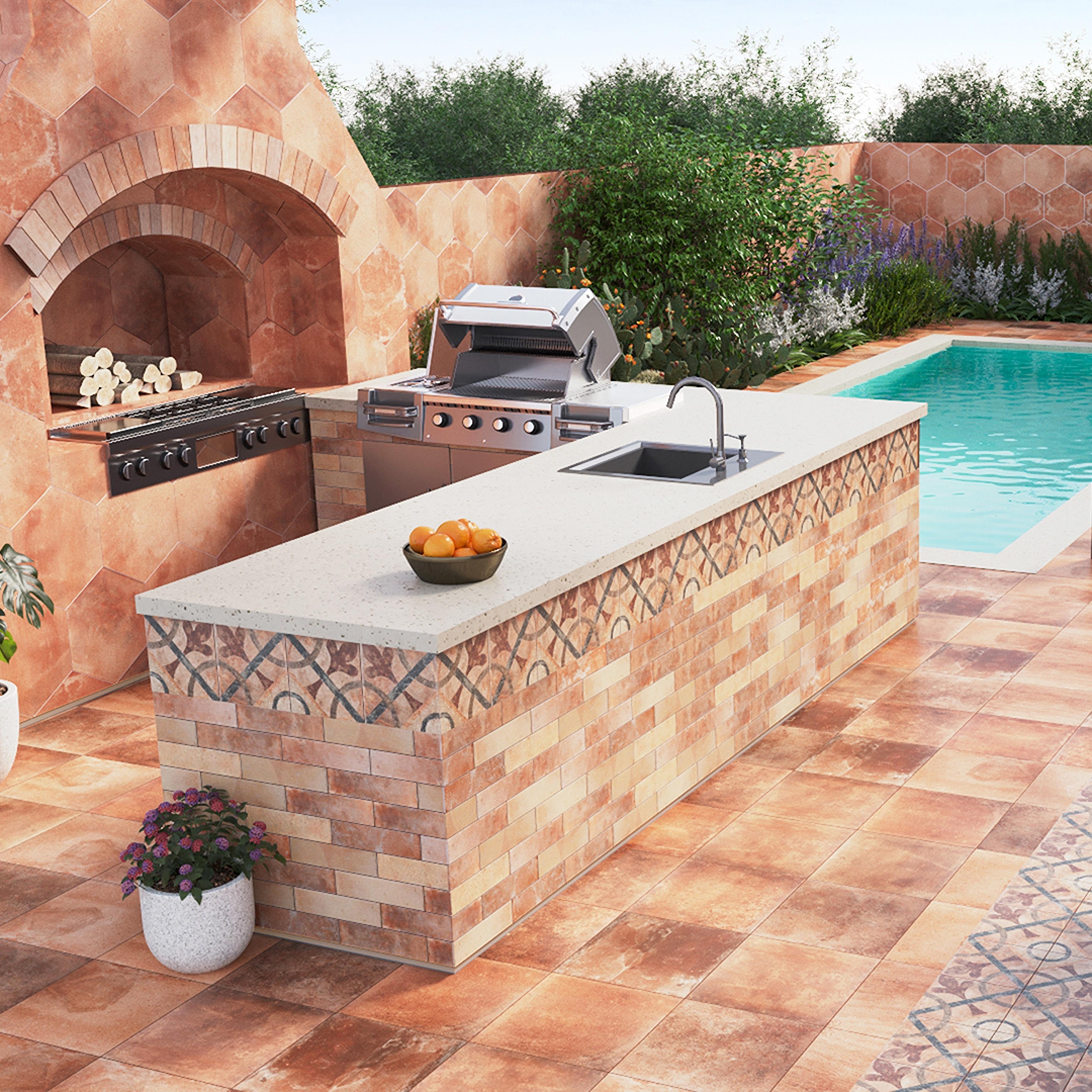 Somertile 2.5X10 Inch Suffolk Brick North East Porcelain Floor And Wall Tile 27 Tiles 5.29 Sqft.