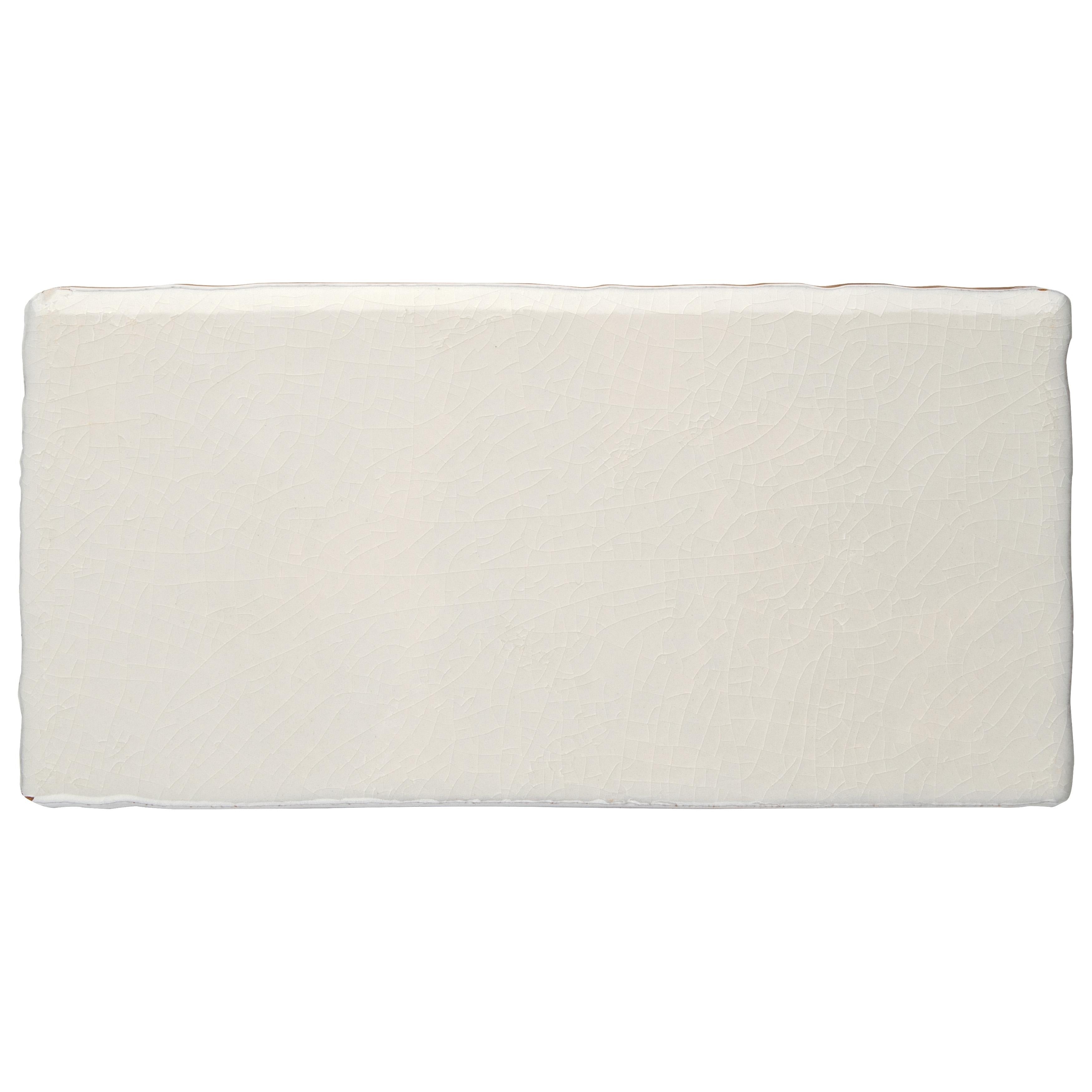 Somertile 2.875X5.875 Inch Artic Craquelle White Ceramic Wall Tile 32 Tiles 4.38 Sqft. Case