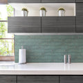 Somertile 3X6 Inch Antiguo Feelings Lava Verde Ceramic Wall Tile 32 Tiles 4.38 Sqft. Case