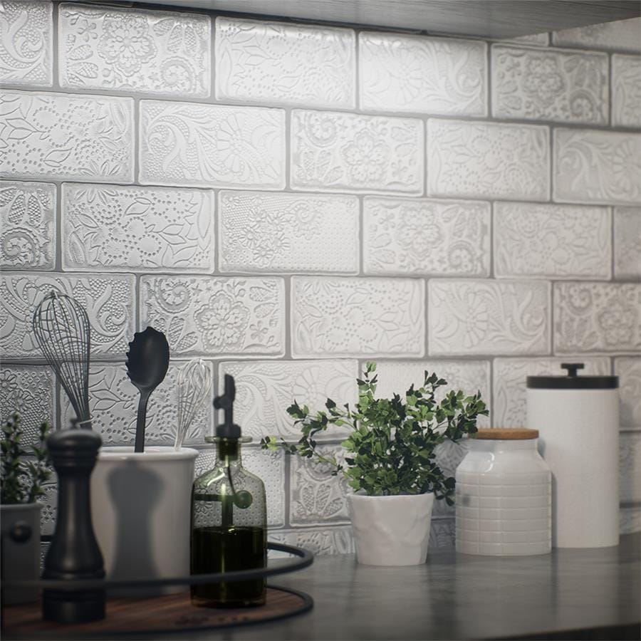Somertile 3X6 Inch Antiguo Feelings Milk Ceramic Wall Tile 32 Tiles 4.38 Sqft. Case
