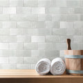 Somertile 3X6 Inch Antiguo Special Milk Ceramic Wall Tile 32 Tiles 4.38 Sqft. Case