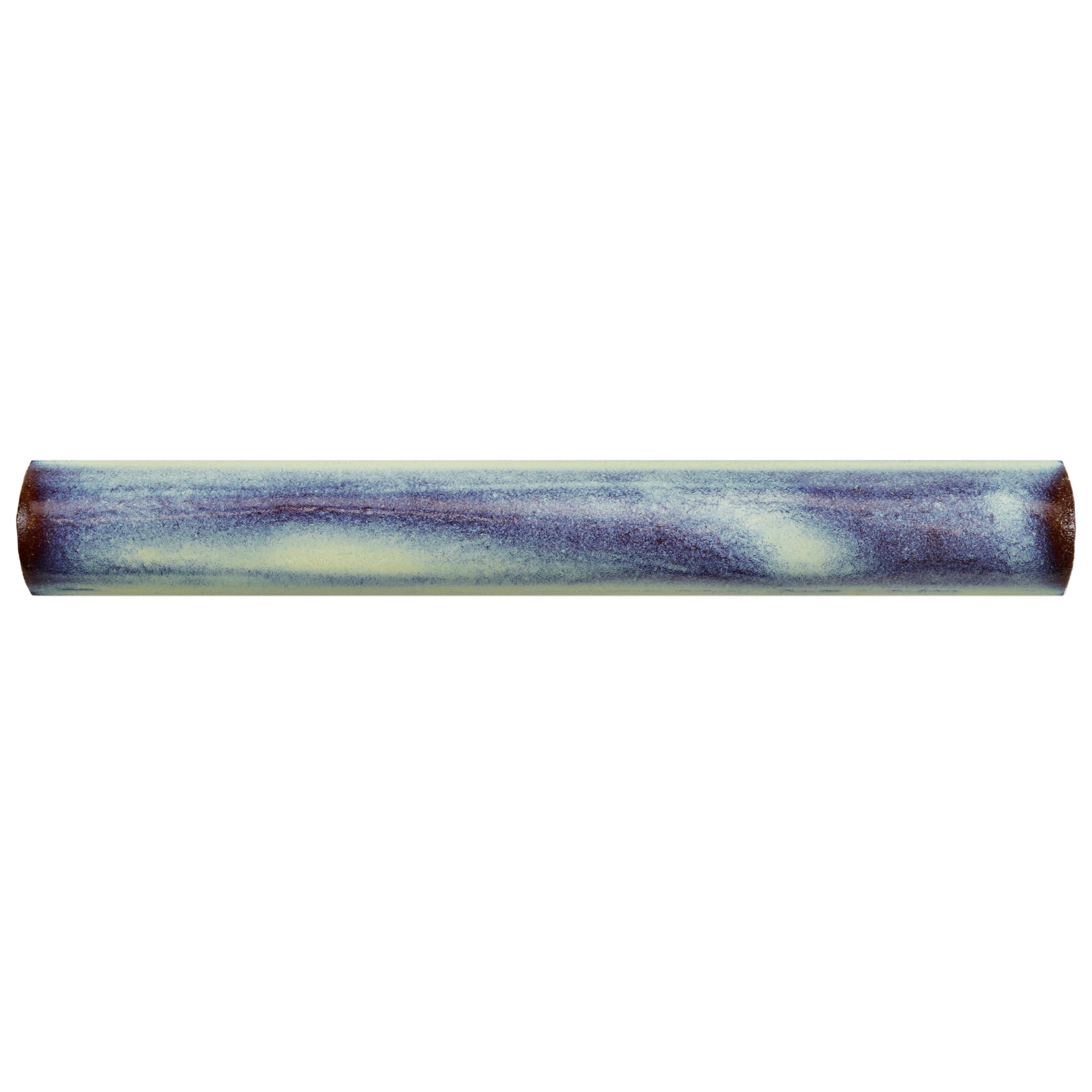 Somertile 0.75X6 Inch Antiguo Special Feelings Agua Marina Ceramic Torelo Trim Tile 12 Tiles