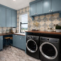 Merola Tile Artisan Azul Decor 13 X 13 Ceramic Floor And Wall Tile