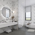 Somertile 8.625X9.875 Inch Madama Hex Blanco Porcelain Floor And Wall Tile 25 Tiles 11.19 Sqft.