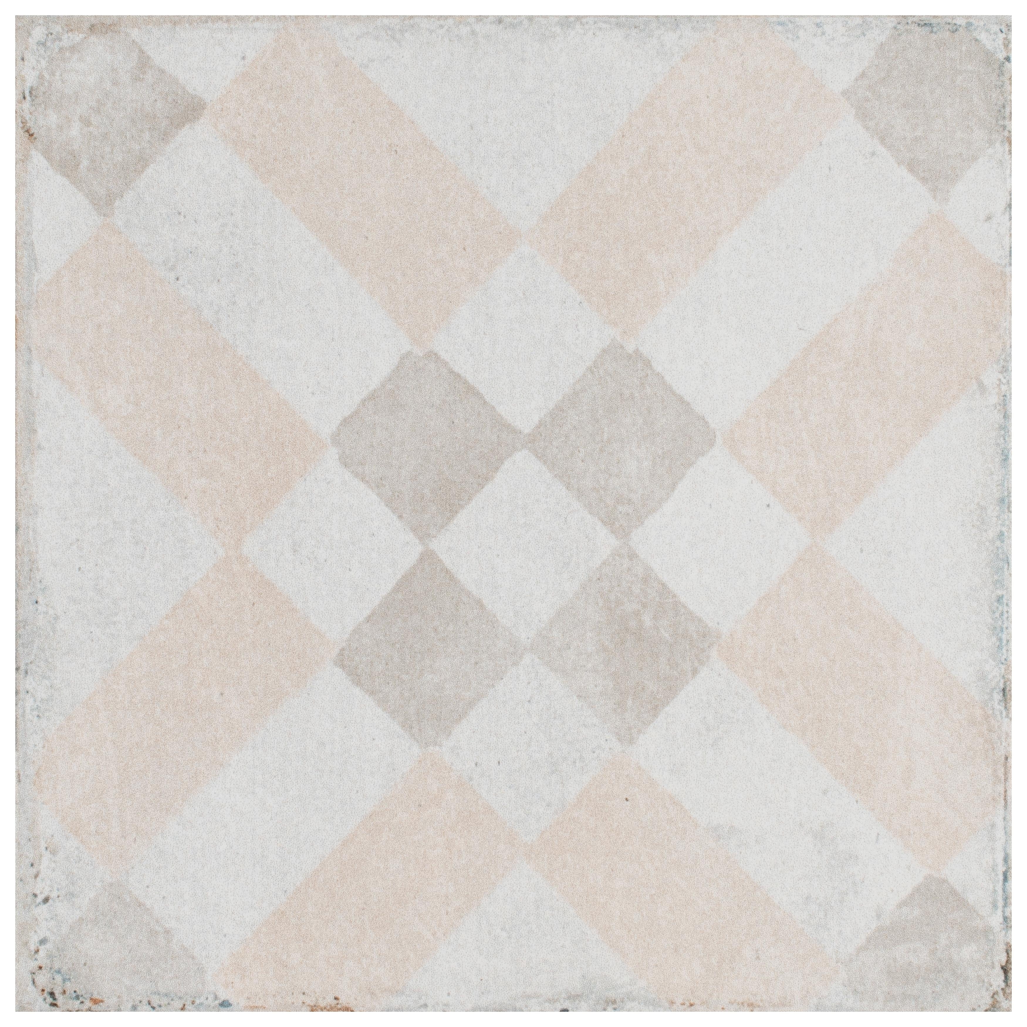 Somertile 5.75 X 5.75 Inch Feo6Bardbr Barcelona Decor Sants Porcelain Floor And Wall Tile 44 Tiles 10.77 Sqft.