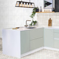 Somertile 5.75 X 5.75 Inch Feo6Bardbr Barcelona White Porcelain Floor And Wall Tile 44 Tiles 10.77 Sqft.