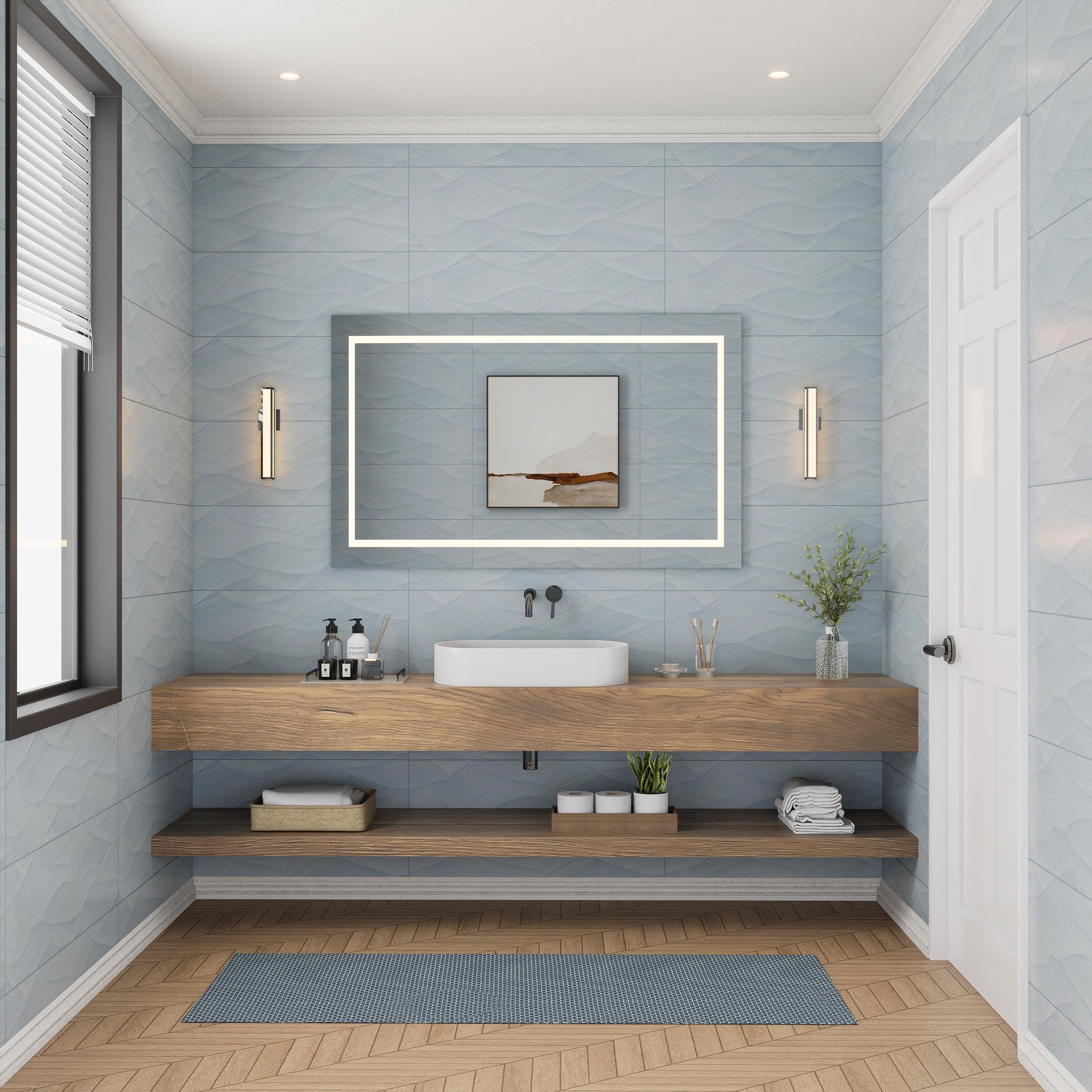 Merola Tile Biomim Concept Blue 11 3 4 X 35 3 8 Ceramic Wall Tile