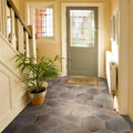 Somertile 14.125X16.25 Inch Tremont Ferro Hex Ombra Porcelain Floor And Wall Tile 9 Tiles 11.5 Sqft.