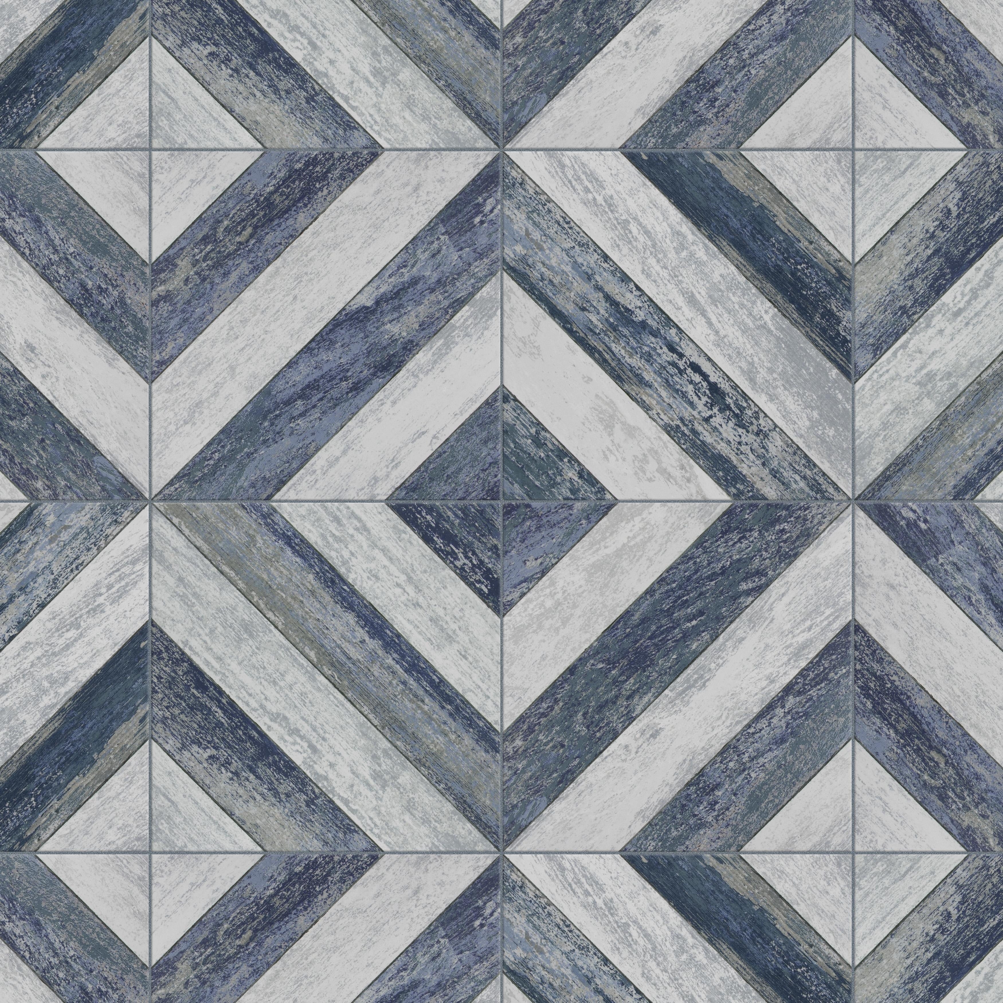 Somertile Cassis Sete Blue 9 3 4 X 9 3 4 Porcelain F W