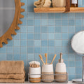 Somertile 11.625X11.625 Inch Jade Aqua Porcelain Mosaic Floor And Wall Tile 10 Tiles 9.59 Sqft.
