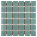 Somertile 11.625X11.625 Inch Jade Emerald Porcelain Mosaic Floor And Wall Tile 10 Tiles 9.59 Sqft.