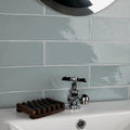 Somertile 3X12 Inch Gloucester Acqua Ceramic Wall Tile 22 Tiles 5.5 Sqft.