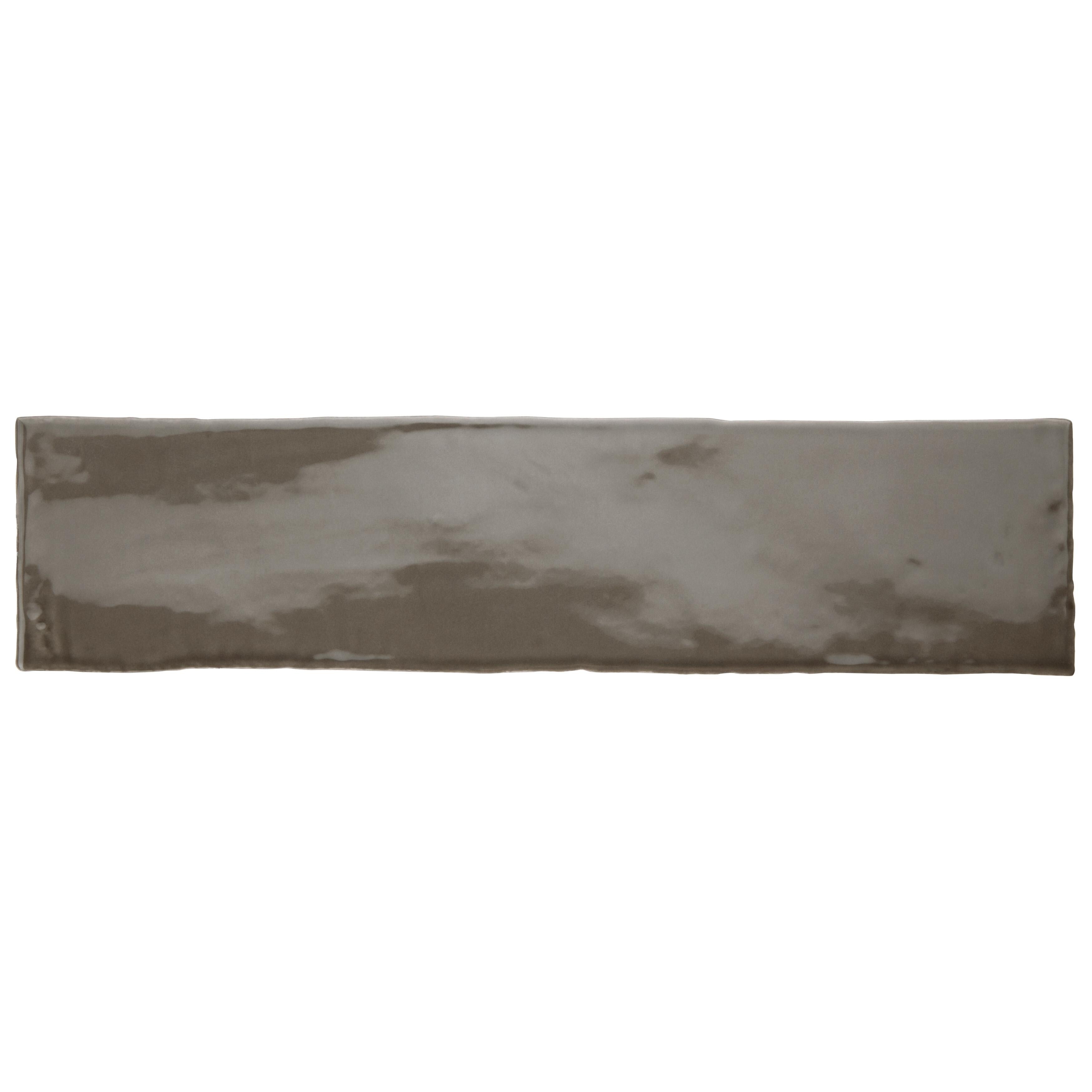 Somertile 3X12 Inch Gloucester Grafito Ceramic Wall Tile 22 Tiles 5.5 Sqft.