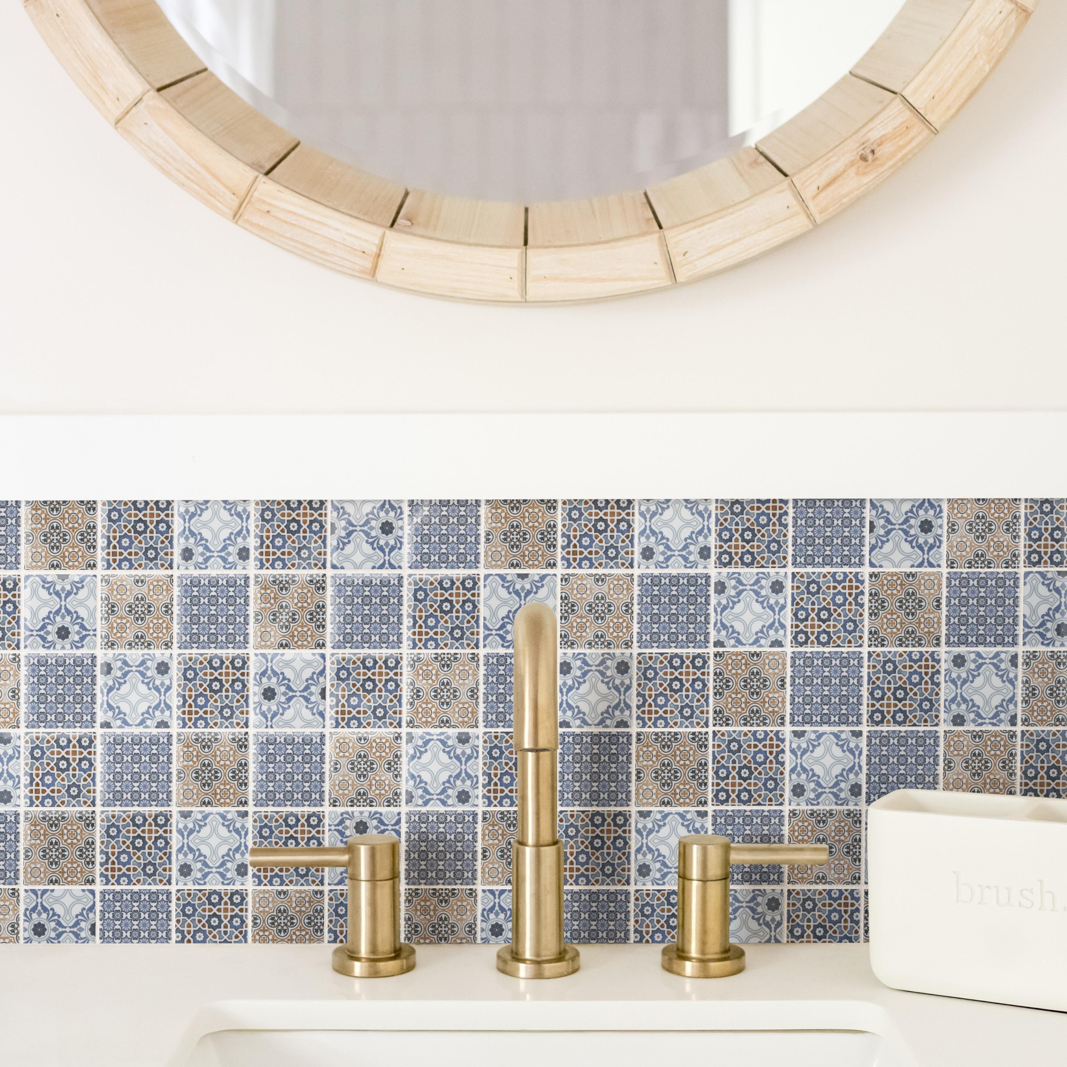 Somertile Classico 2 In. 11.63X11.63 Inch Porcelain Mosaic Tile 10 Tiles 9.97 Sqft. Case