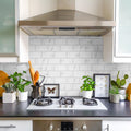 Somertile 3X6 Inch Carra Carrara Glossy Ceramic Wall Tile 88 Tiles 12.41 Sqft.