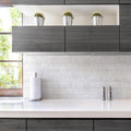 Somertile 3X6 Inch Carra Carrara Matte Ceramic Wall Tile 88 Tiles 12.41 Sqft.