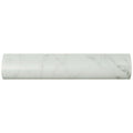 Somertile 1.25X6 Inch Carra Carrara Matte Pencil Bullnose Ceramic Wall Trim Tile 8 Tiles