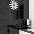 Somertile 3 X 6 Inch Crown Heights Glossy Black Ceramic Wall Tile 44 Tiles 6.03 Sqft.