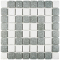 Somertile 11.75X11.75 Inch Scholar Bazaar Grey Porcelain Mosaic Floor And Wall Tile 10 Tiles 9.79 Sqft.