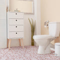 Somertile 11.75X11.75 Inch Scholar Pink Porcelain Mosaic Floor And Wall Tile 10 Tiles 9.79 Sqft.