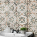 Somertile 8.75X8.75 Inch Anticato D Cor Florence Porcelain Floor And Wall Tile 20 Tiles 11.25 Sqft.