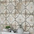 Somertile 8.75X8.75 Inch Anticato Decor Palazzo Porcelain Floor And Wall Tile 20 Tiles 11.25 Sqft.