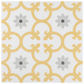 Somertile 9.75 X 9.75 Inch Laima Dandelion Porcelain Floor And Wall Tile 16 Tiles 14.5 Sqft.