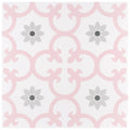 Somertile 9.75 X 9.75 Inch Laima Rose Porcelain Floor And Wall Tile 16 Tiles 14.5 Sqft.