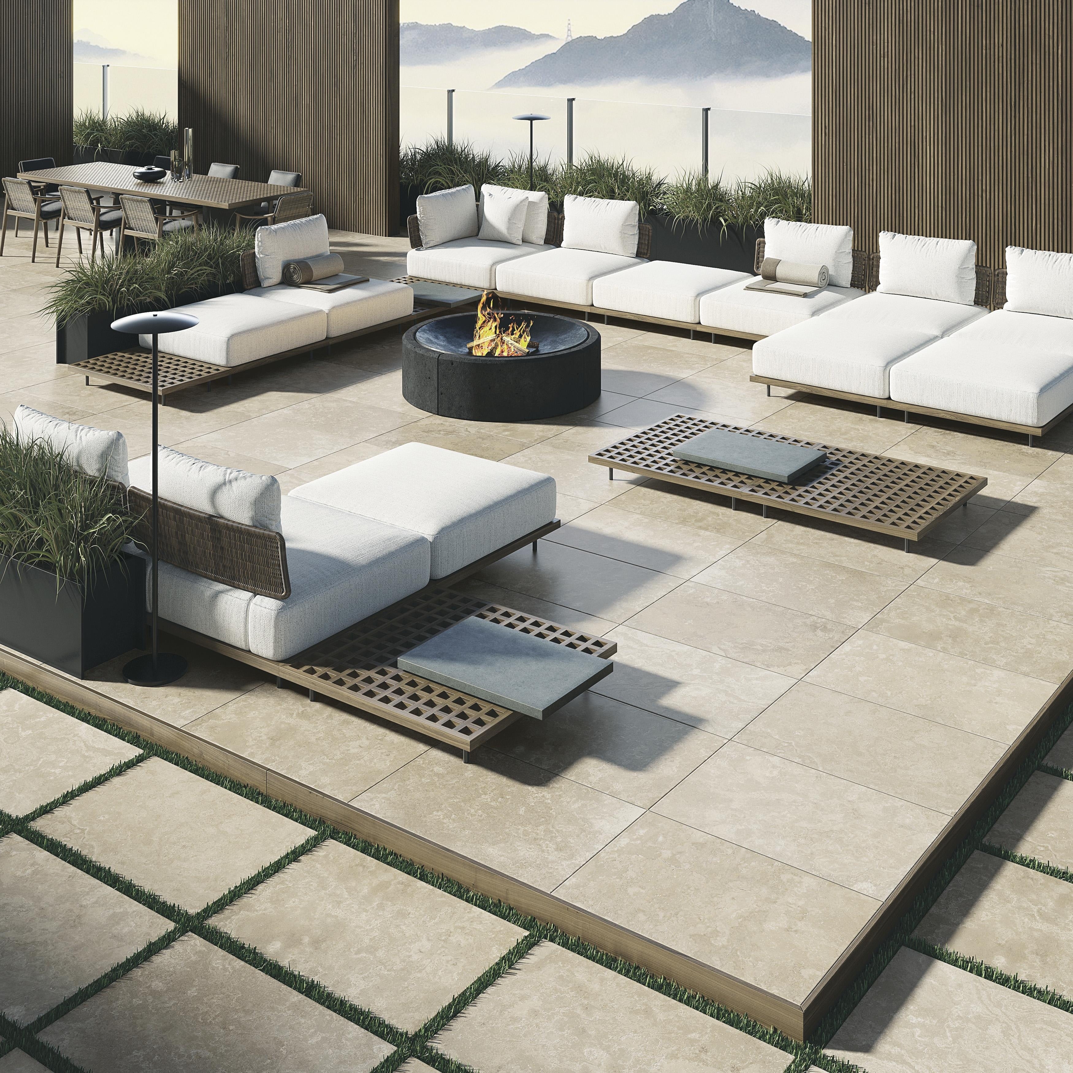Merola Tile Echoes Deep Antislip 23 1 2 X 35 3 8 Porcelain Floor And Wall Tile
