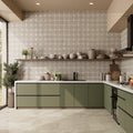 Merola Tile Echoes Gingham Deco 23 1 2 X 23 1 2 Porcelain Floor And Wall Tile