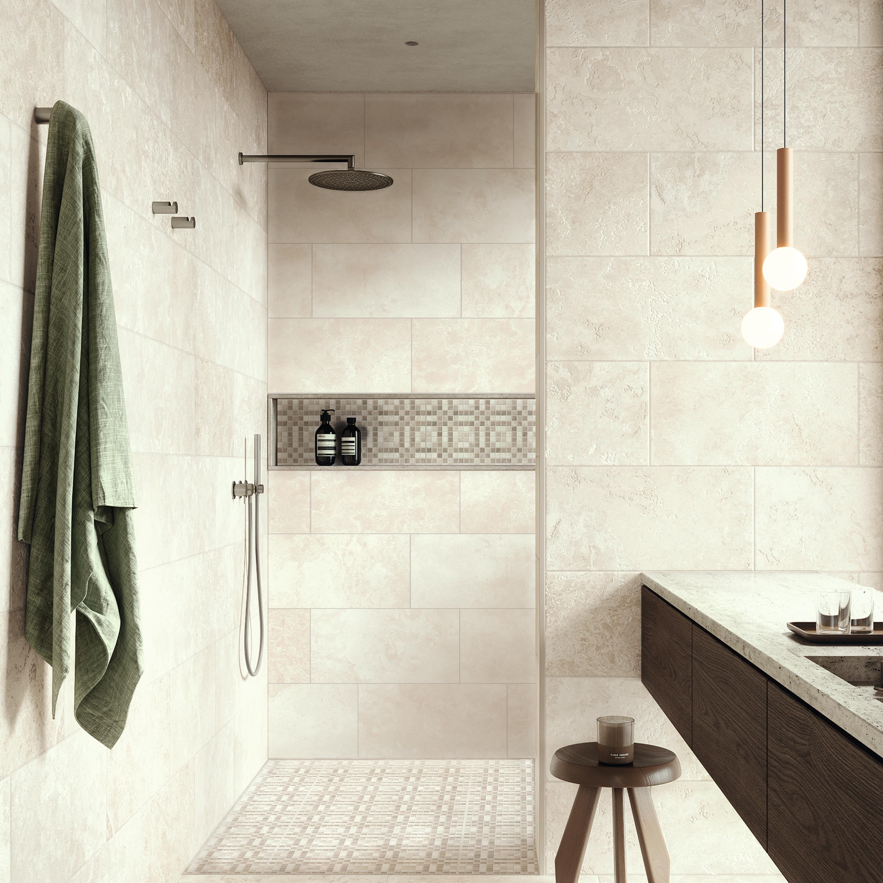 Merola Tile Echoes Light 11 3 4 X 23 1 2 Porcelain Floor And Wall Tile