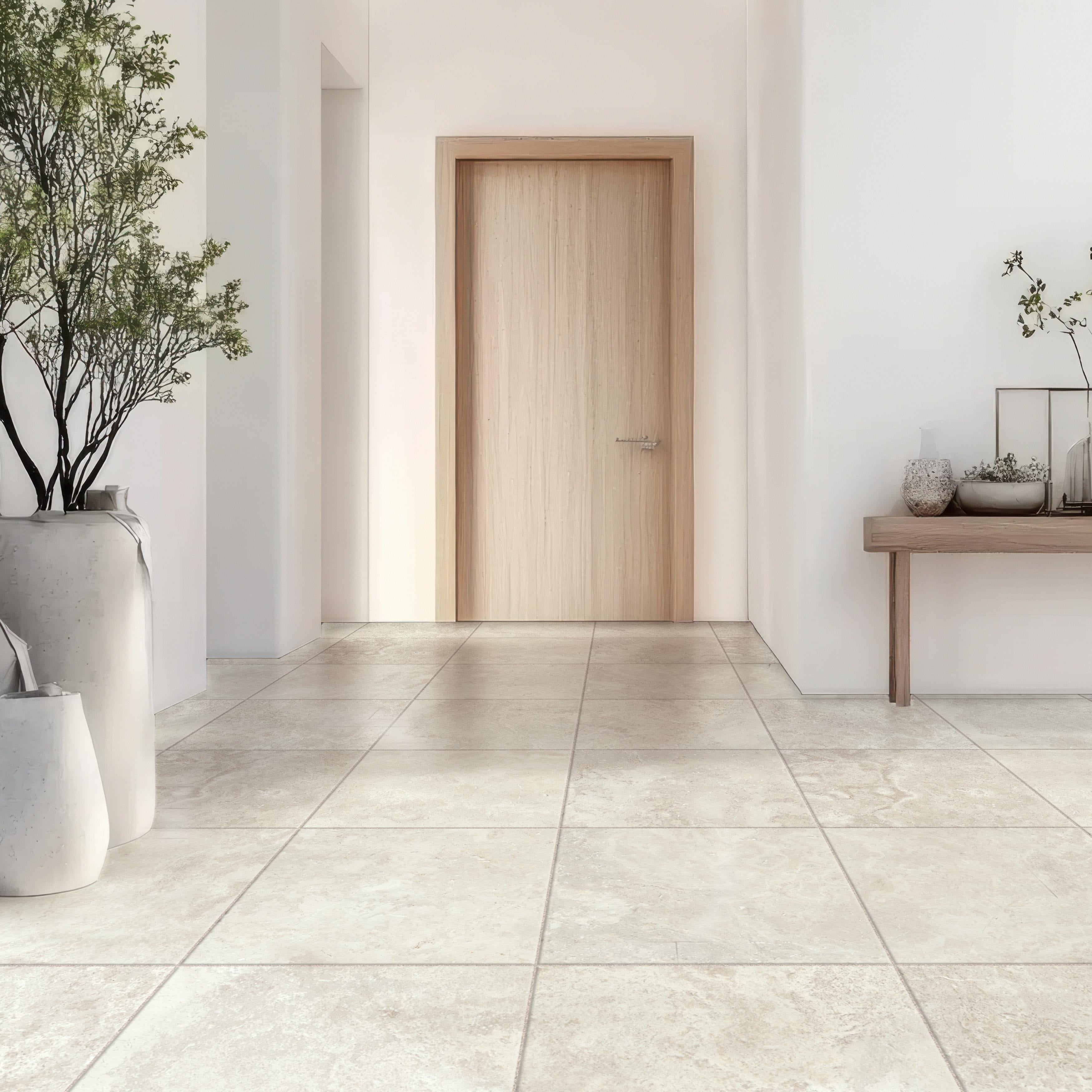 Merola Tile Echoes Light 23 1 2 X 23 1 2 Porcelain Floor And Wall Tile