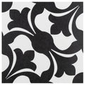 Somertile 7.75X7.75 Inch Emozione Nero Ceramic Floor And Wall Tile 25 Tiles 10.94 Sqft.
