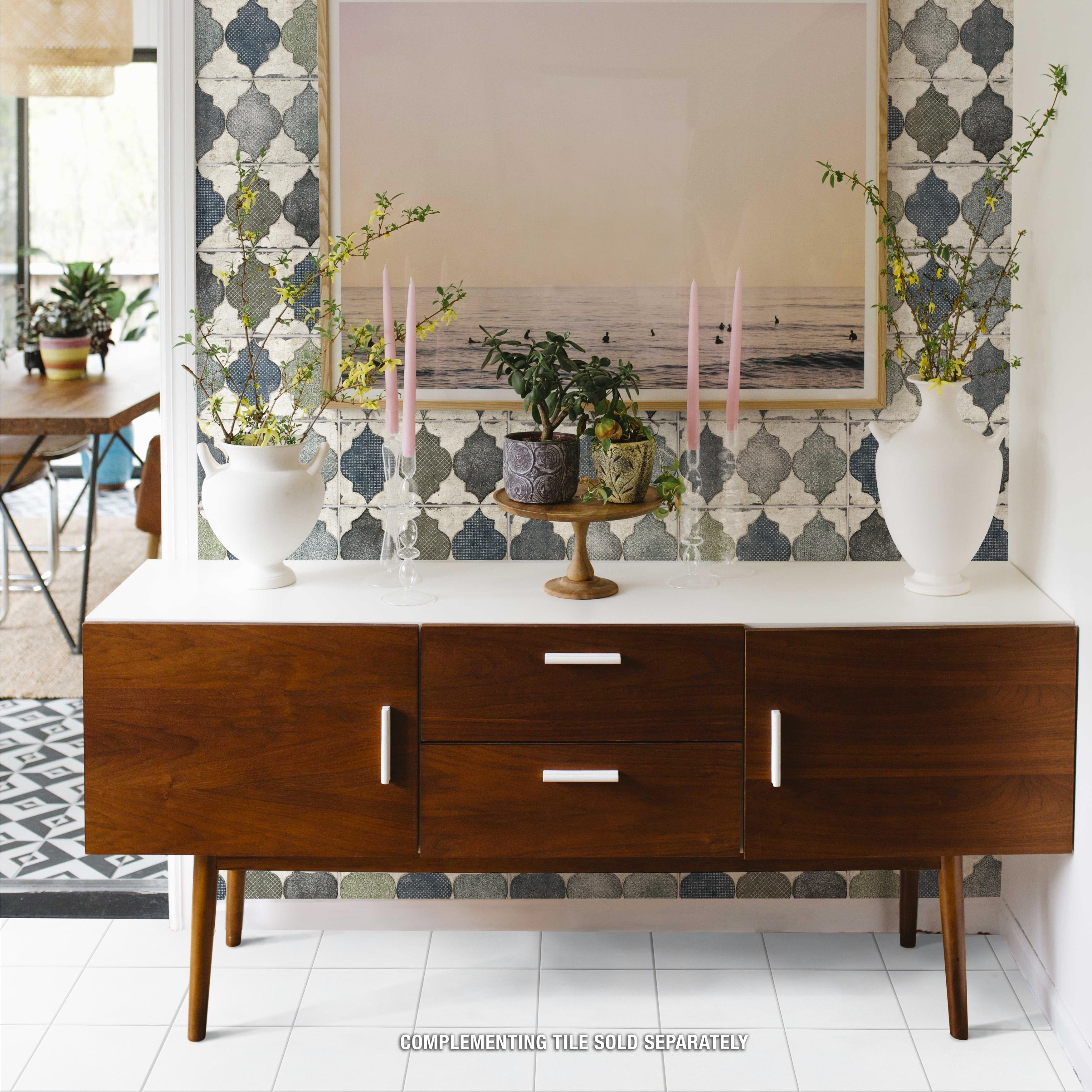 Somertile 5.875X11.875 Inch Crux Fenice Ceramic Wall Tile 22 Tiles 11.17 Sqft.