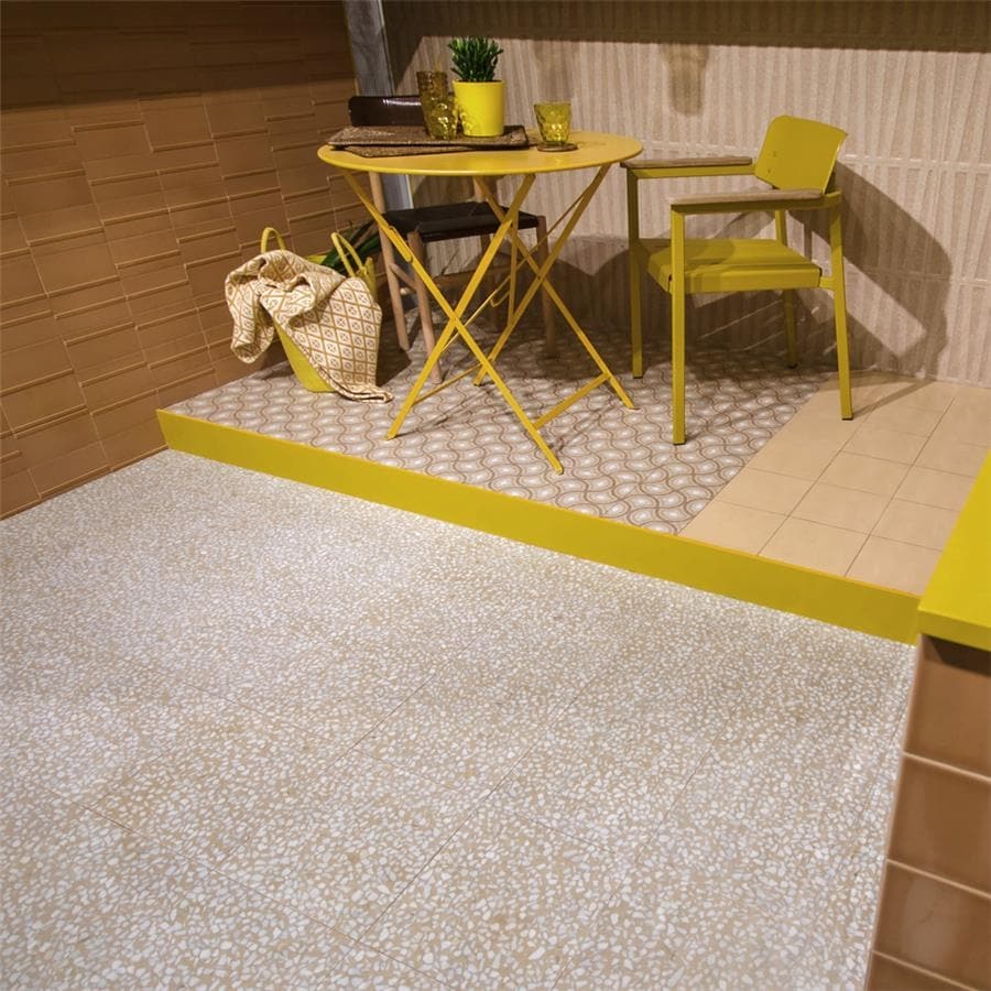 Somertile 11.5X11.5 Inch Piacenza Amalfi Crema Porcelain Floor And Wall Tile 11 Tiles 10.55 Sqft.