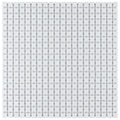 Somertile 12X12 Inch Florecilla Glossy Blanco Ceramic Mosaic Floor And Wall Tile 10 Tiles 10 Sqft.