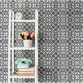 Somertile Harmonia Classic Black 13X13 Inch Ceramic Floor And Wall Tile 10 Tiles 12.19 Sqft. Case