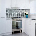 Somertile Harmonia Classic White 13X13 Inch Ceramic Floor And Wall Tile 10 Tiles 12.19 Sqft. Case