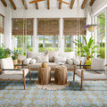 Somertile Harmonia Grove Green 13X13 Inch Ceramic Floor And Wall Tile 10 Tiles 12.19 Sqft. Case