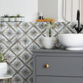 Somertile Harmonia Kings Marrakech Blue 13X13 Inch Ceramic Floor And Wall Tile 10 Tiles 12.19 Sqft. Case